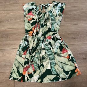LC Lauren Conrad Tropical Leaf Dress